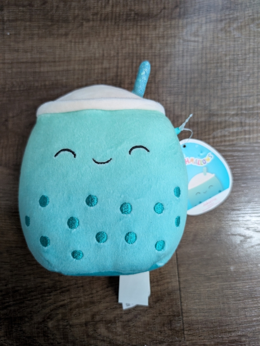 Squishmallows Teal Bubble Tea Plush